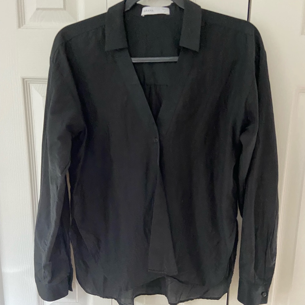 Cotton Silk statement blouse